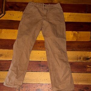 Carhartt Men's Brown Loose Original Fit Carpenter canvas